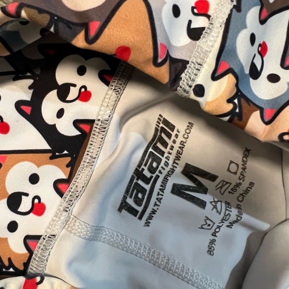 Ladies M Tatami fight wear leggings Husky dogs colorful active wear - Picture 2 of 5